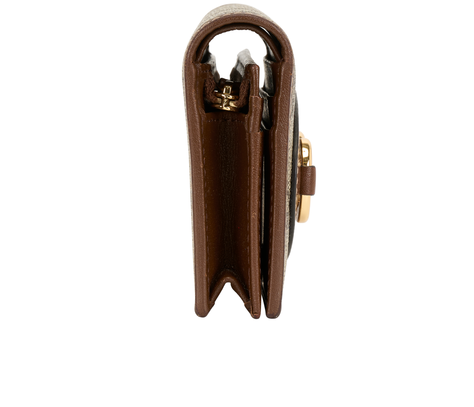 Gucci Horsebit 1955 Small Wallet, &pound;295, Accessories, Beige/Brown, Canvas/Leather, Side view